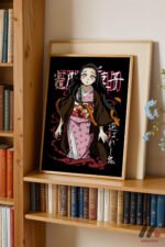 Demon Slayer Nezuko Anime Poster Duvar Tablosu, Anime Severlere Özel Hediye - Görsel 5
