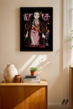 Demon Slayer Nezuko Anime Poster Duvar Tablosu, Anime Severlere Özel Hediye