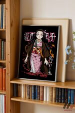 Demon Slayer Nezuko Anime Poster Duvar Tablosu, Anime Severlere Özel Hediye - Görsel 2
