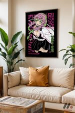 Demon Slayer Mitsuri Anime Poster Duvar Tablosu, Anime Severlere Özel Hediye - Görsel 3