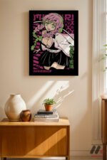 Demon Slayer Mitsuri Anime Poster Duvar Tablosu, Anime Severlere Özel Hediye - Görsel 8
