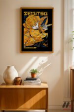 Demon Slayer Zenitsu Anime Poster Duvar Tablosu, Anime Severlere Özel Hediye - Görsel 4