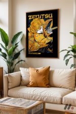 Demon Slayer Zenitsu Anime Poster Duvar Tablosu, Anime Severlere Özel Hediye - Görsel 6
