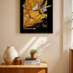 Demon Slayer Zenitsu Anime Poster Duvar Tablosu, Anime Severlere Özel Hediye
