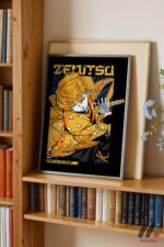 Demon Slayer Zenitsu Anime Poster Duvar Tablosu, Anime Severlere Özel Hediye - Görsel 2