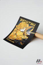 Demon Slayer Zenitsu Anime Poster Duvar Tablosu, Anime Severlere Özel Hediye - Görsel 7