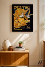 Demon Slayer Zenitsu Anime Poster Duvar Tablosu, Anime Severlere Özel Hediye - Görsel 8