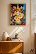 Dragon Ball Goku ve Vegeta Poster Duvar Tablosu, Anime Severlere Özel Hediye - Görsel 4
