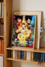 Dragon Ball Goku ve Vegeta Poster Duvar Tablosu, Anime Severlere Özel Hediye - Görsel 5