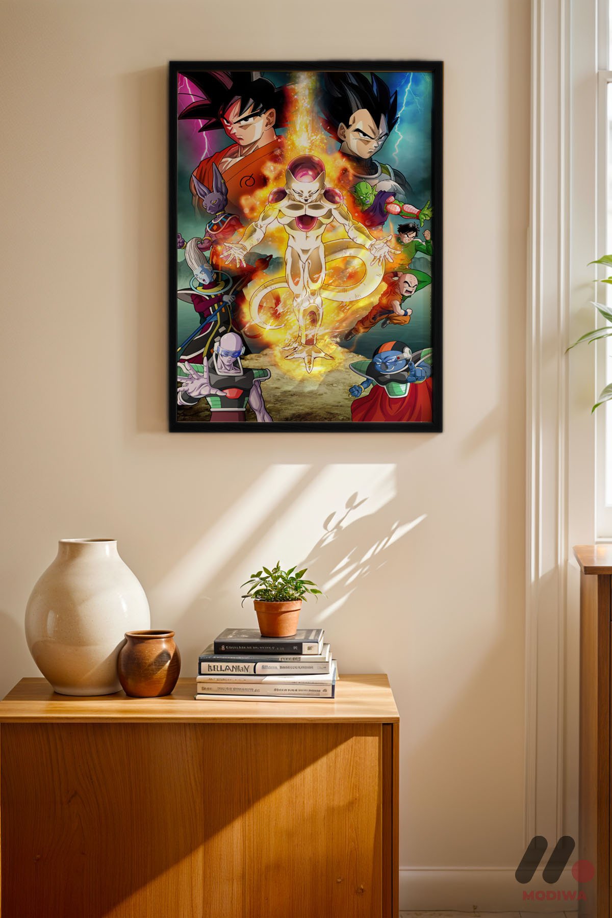 mdw-tbl-0029_ab4-5.jpg Dragon Ball Goku ve Vegeta Poster Duvar Tablosu, Anime Severlere Özel Hediye - Görsel 1