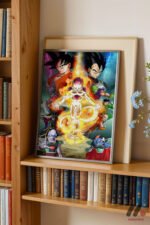 Dragon Ball Goku ve Vegeta Poster Duvar Tablosu, Anime Severlere Özel Hediye - Görsel 2