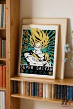 Dragon Ball Super Saiyan Goku Poster Duvar Tablosu, Anime Severlere Özel Hediye - Görsel 5