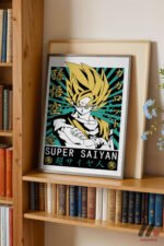 Dragon Ball Super Saiyan Goku Poster Duvar Tablosu, Anime Severlere Özel Hediye - Görsel 2