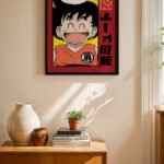 Dragon Ball Genç Goku Poster Duvar Tablosu, Anime Severlere Özel Hediye