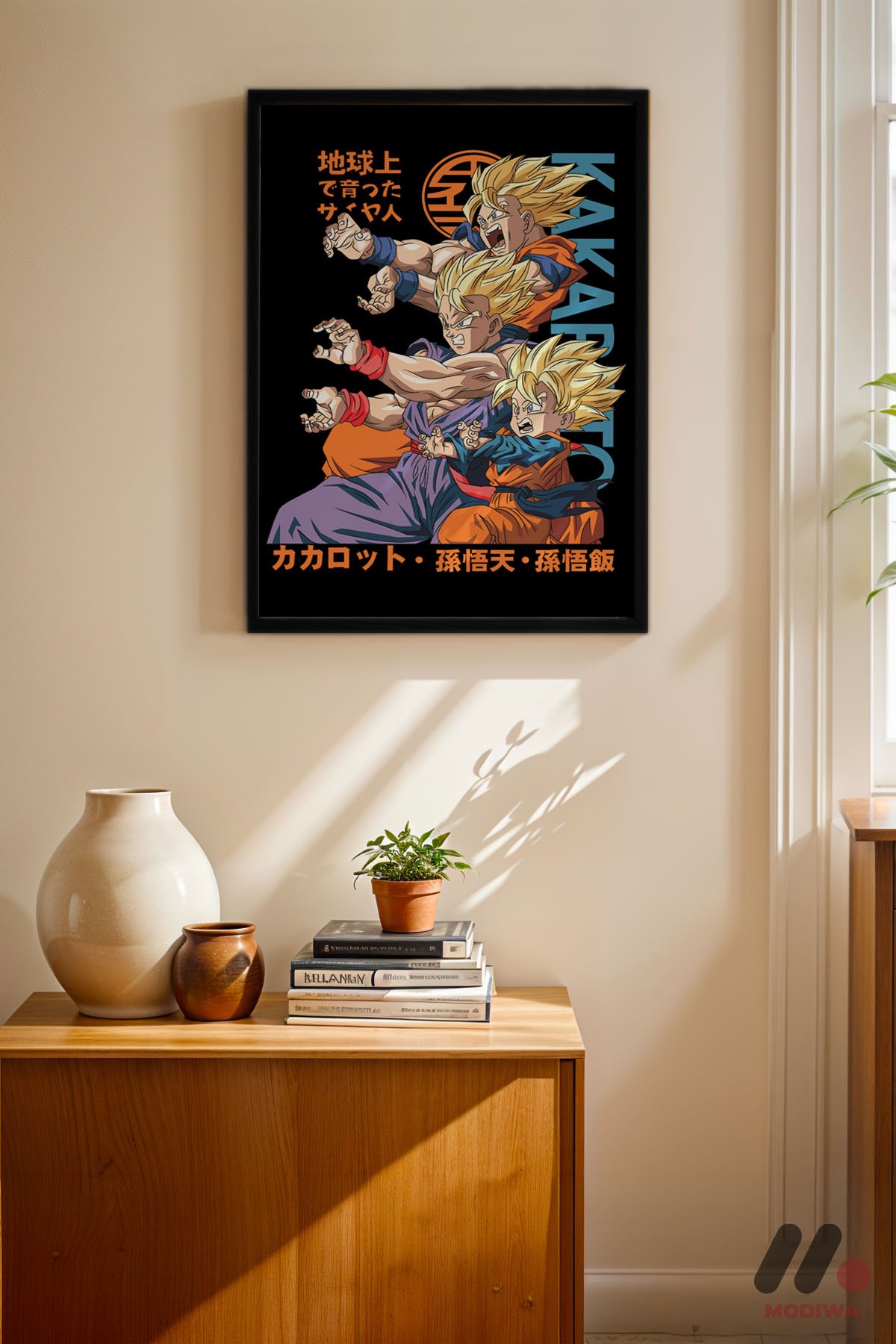 mdw-tbl-0036_ab4-5.jpg Dragon Ball Goku Gohan Goten Poster Duvar Tablosu, Anime Severlere Özel Hediye - Görsel 1