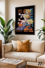 Dragon Ball Goku Gohan Goten Poster Duvar Tablosu, Anime Severlere Özel Hediye - Görsel 3