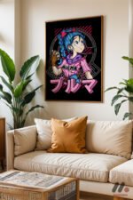 Dragon Ball Bulma Anime Poster Duvar Tablosu, Anime Severlere Özel Hediye - Görsel 6