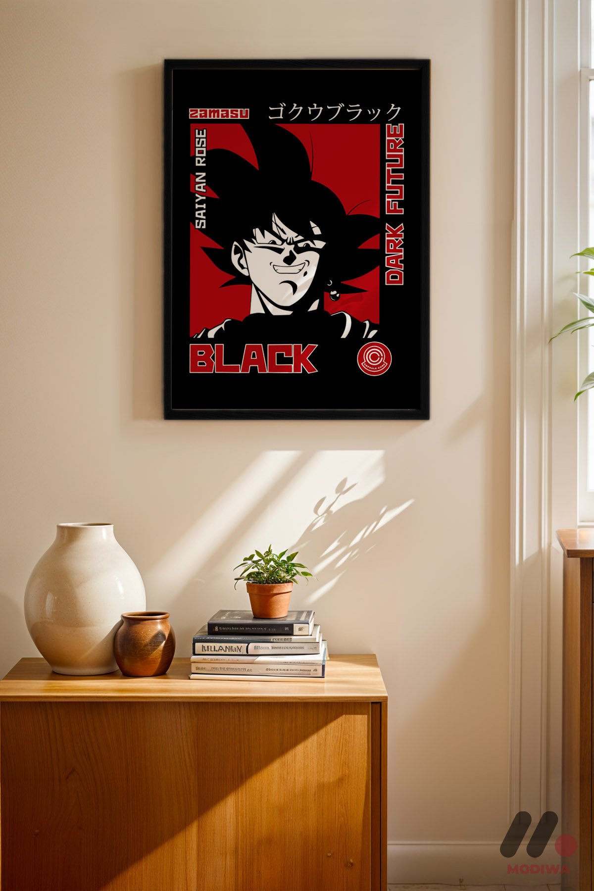 mdw-tbl-0038_ab4-5.jpg Dragon Ball Goku Black Poster Duvar Tablosu, Anime Severlere Özel Hediye - Görsel 1