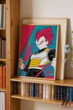 Dragon Ball Vegeta Anime Poster Duvar Tablosu, Anime Severlere Özel Hediye - Görsel 5