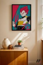 Dragon Ball Vegeta Anime Poster Duvar Tablosu, Anime Severlere Özel Hediye