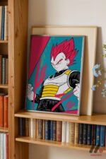 Dragon Ball Vegeta Anime Poster Duvar Tablosu, Anime Severlere Özel Hediye - Görsel 2