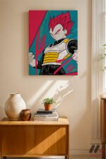 Dragon Ball Vegeta Anime Poster Duvar Tablosu, Anime Severlere Özel Hediye - Görsel 8
