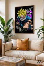 Dragon Ball Füzyon Savaşçı Poster Duvar Tablosu, Anime Severlere Özel Hediye - Görsel 6