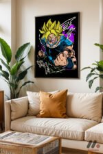 Dragon Ball Füzyon Savaşçı Poster Duvar Tablosu, Anime Severlere Özel Hediye - Görsel 3