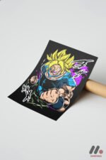 Dragon Ball Füzyon Savaşçı Poster Duvar Tablosu, Anime Severlere Özel Hediye - Görsel 7