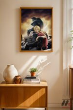 Fullmetal Alchemist Edward Poster Duvar Tablosu, Anime Severlere Özel Hediye - Görsel 4
