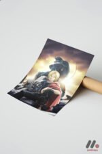 Fullmetal Alchemist Edward Poster Duvar Tablosu, Anime Severlere Özel Hediye - Görsel 7