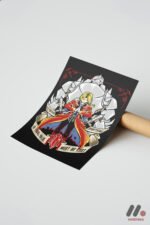 Fullmetal Alchemist Simya Poster Duvar Tablosu, Anime Severlere Özel Hediye - Görsel 7