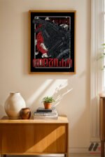 Godzilla Retro Poster Duvar Tablosu, Anime Severlere Özel Hediye - Görsel 4
