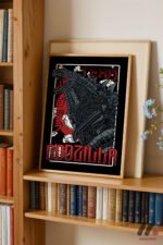 Godzilla Retro Poster Duvar Tablosu, Anime Severlere Özel Hediye - Görsel 5