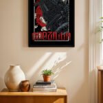 Godzilla Retro Poster Duvar Tablosu, Anime Severlere Özel Hediye