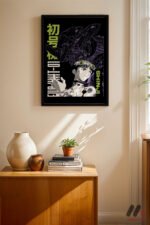Evangelion Shinji Anime Poster Duvar Tablosu, Anime Severlere Özel Hediye