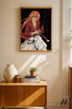 Rurouni Kenshin Samuray Poster Duvar Tablosu, Anime Severlere Özel Hediye - Görsel 4
