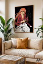 Rurouni Kenshin Samuray Poster Duvar Tablosu, Anime Severlere Özel Hediye - Görsel 6