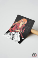Rurouni Kenshin Samuray Poster Duvar Tablosu, Anime Severlere Özel Hediye - Görsel 7
