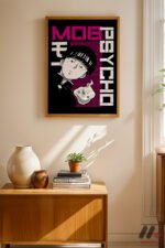 Mob Psycho 100 Anime Poster Duvar Tablosu, Anime Severlere Özel Hediye - Görsel 4