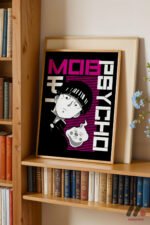 Mob Psycho 100 Anime Poster Duvar Tablosu, Anime Severlere Özel Hediye - Görsel 5