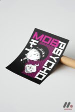 Mob Psycho 100 Anime Poster Duvar Tablosu, Anime Severlere Özel Hediye - Görsel 7