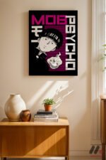 Mob Psycho 100 Anime Poster Duvar Tablosu, Anime Severlere Özel Hediye - Görsel 8