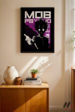 Mob Psycho Shigeo Poster Duvar Tablosu, Anime Severlere Özel Hediye