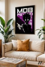 Mob Psycho Shigeo Poster Duvar Tablosu, Anime Severlere Özel Hediye - Görsel 3