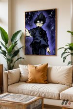 Mob Psycho Uzay Sahnesi Poster Duvar Tablosu, Anime Severlere Özel Hediye - Görsel 6