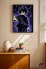 Mob Psycho Uzay Sahnesi Poster Duvar Tablosu, Anime Severlere Özel Hediye