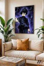 Mob Psycho Uzay Sahnesi Poster Duvar Tablosu, Anime Severlere Özel Hediye - Görsel 3