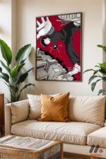 Mob Psycho Aksiyon Poster Duvar Tablosu, Anime Severlere Özel Hediye - Görsel 3