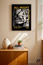 My Hero Academia All Might Poster Duvar Tablosu, Anime Severlere Özel Hediye